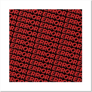 Error Glitch Posters and Art